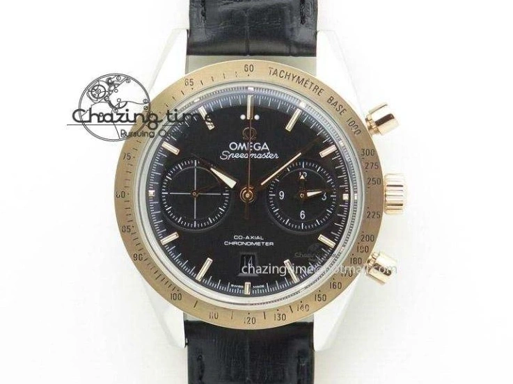 0518 Speedmaster ’57 SS Chrono AXF Best Edition Blue Dial on SS Bracelet A7750 (Free Leather Strap) StreetReady 8281